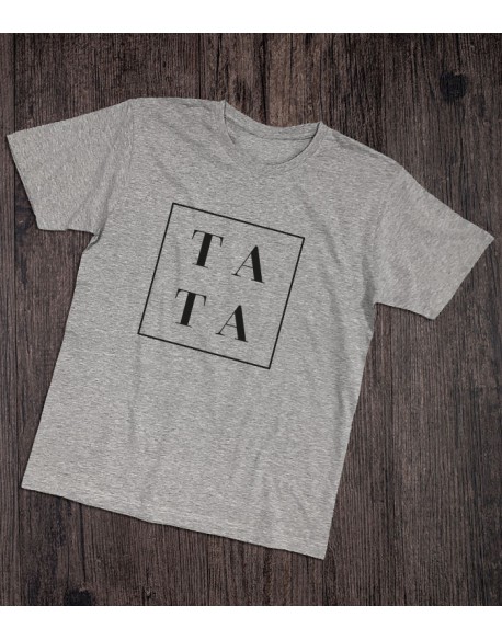Koszulka dla taty TATA szara