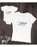 Koszulka i body/koszulka dla mamy i synka Mamusia