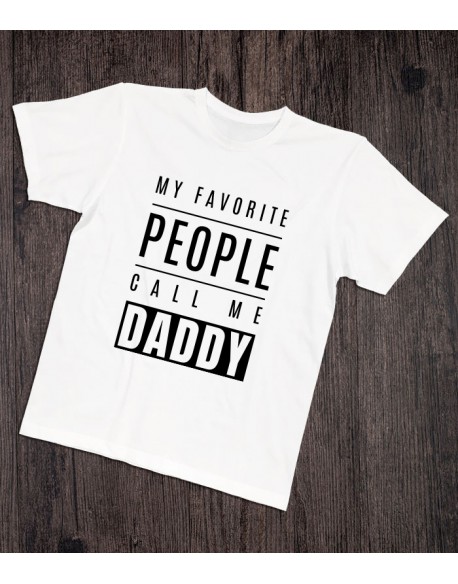 Koszulka dla taty Call me Daddy biała