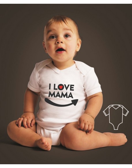 Body/koszulka dla córki/syna I love mama