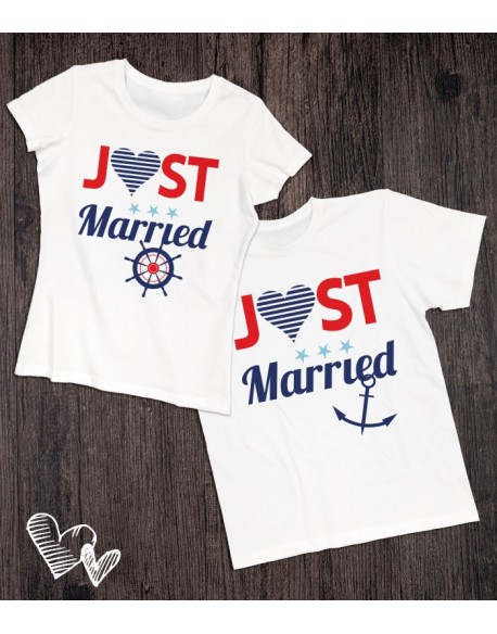 Koszulki dla nowożeńców Just Married