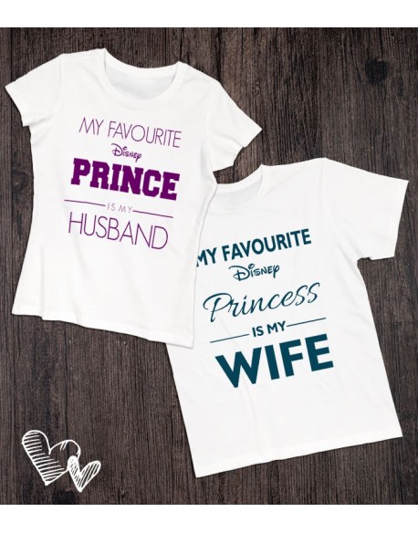 Koszulki dla pary My favourite Disney Prince/Princess