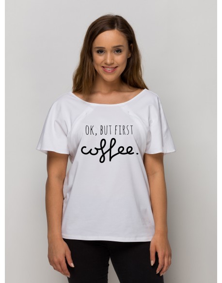 T-shirt do karmienia piersią ALLDAY Ok but first coffee
