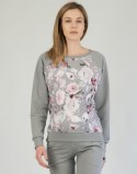 Komplet bluza i spodnie dresowe Grey Flowers