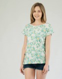 T-shirt do karmienia piersią ALLDAY Minty Flowers