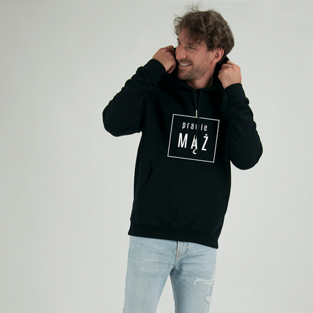 Bluzy dla par z kapturem Prawie czarne