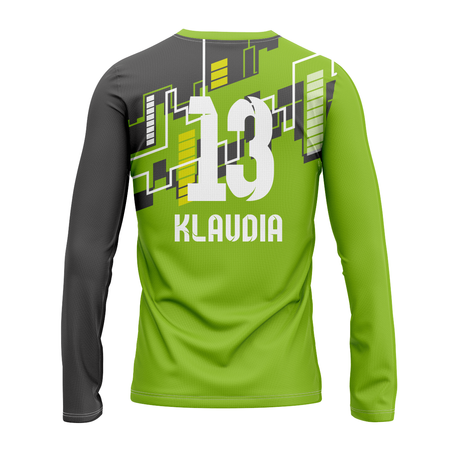 Koszulka sportowa longsleeve #12 Zielona Siła