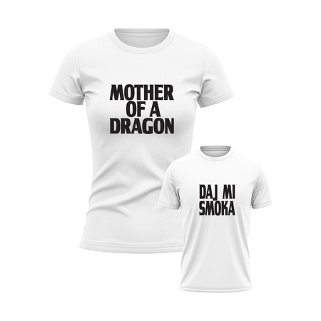 Koszulka i body/koszulka dla mamy i dziecka Mother of dragon