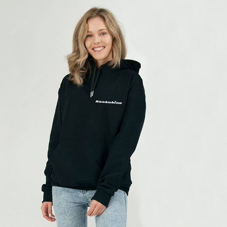 Bluzy dla par z kapturem Konkubina konkubent czarne