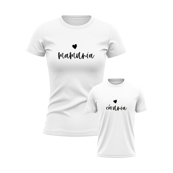 Koszulka i body/koszulka dla mamy i dziecka Mamunia