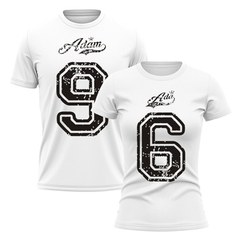 Koszulki dla pary 6 9 z imionami