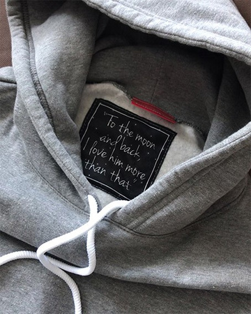 Bluzy dla par z kapturem Teraz zaraz czarne