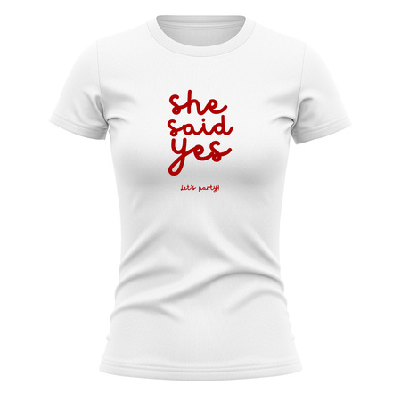 Koszulka na wieczór panieński She said yes