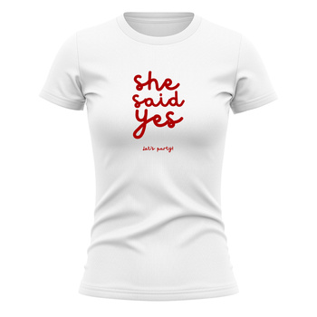 Koszulka na wieczór panieński She said yes