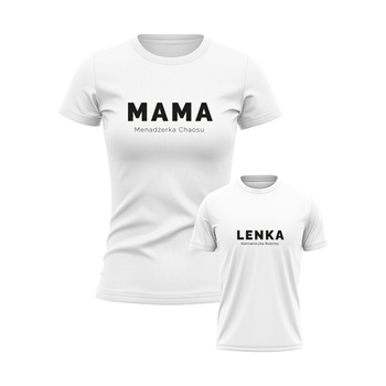 Koszulka i body/koszulka dla mamy i dziecka Menadżerka Kierowniczka