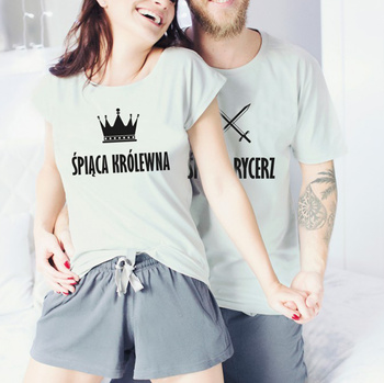 Piżamy dla pary Śpiąca królewna