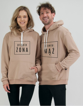 Bluzy dla par z kapturem Prawie