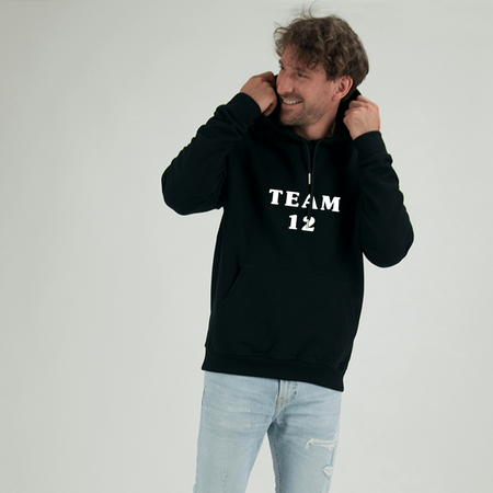 Bluzy dla par z kapturem Dream Team czarne