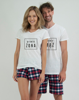 Piżamy dla pary Prawie krata