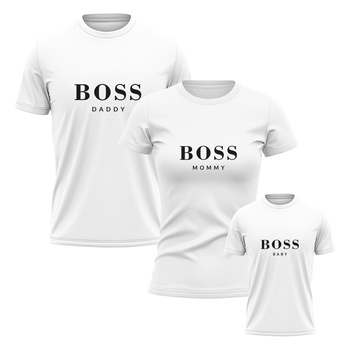 Koszulki dla rodziny 2+1 Boss